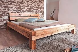 Nur bis zum 12.07.2021 → code: Massivholz Bett 160x200 Balkenbett Rustikal Doppelbett Asteiche Geolt Massivholzmoebel Experte