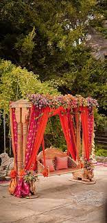 15 Ways To Decorate Your Oonjal Outdoor Indian Wedding Wedding Mandap Indian Wedding Decorations