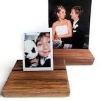 Wooden Photo Display Set - Wood Photo Stand Blocks ...