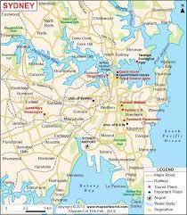 Sydney Map Map Of Sydney Australia Sydney Map Australia Map Sydney Tourist Attractions
