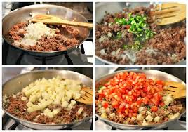 How To Make Picadillo Recipe Ground Beef And Potatoes Recipe Picadillo Recipe Mexican Food Recipes Ground Beef And Potatoes