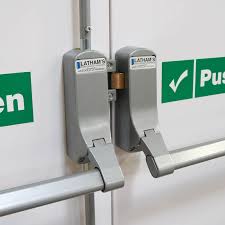 Whether you have a toddler that has learned to open the door. Double Fire Exit Door With Panic Bar Latham S Steel Doors