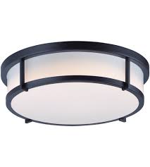 Easy to install, this light features integrated leds that last 50,000 hours. Maxim 10270wtbk Rogue 3 Light 17 Inch Black Flush Mount Ceiling Light