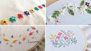 Hand Embroidery Designs Try This Flower Designs For Baby And Kids Dresses Youtube