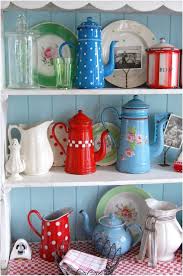 Shop luxury kitchenware online now. Lovely Red Retro Kitchen Accessories Cangkir Teh Teko Kreatif