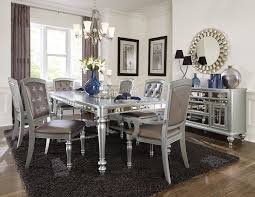 The classics never go out style, and the. Orsina Silver Mirrored Extendable Dining Set From Homelegance Luna Furniture