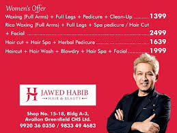 Staff helps you out choose the best haircut accordingly!! Jawed Habib Hair Beauty Salon Jvlr Beauty Salon In Mumbai