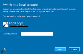 Then click accounts and then click on sign in with a local account instead. How To Switch To Microsoft Account From Local Account And Revert Back