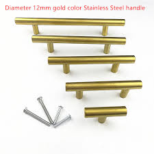 Updating cabinet hardware is an easy way to change the overall appearance of your kitchen without investing a lot of money or time. Cabinets Countertops Hardware O12mm Gold Color Stainless Steel Kitchen Cabinet Door Handle Drawer Pulls 2 24 Building Hardware