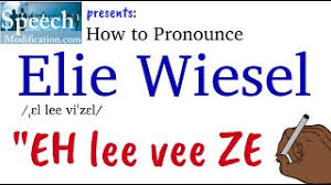 How To Pronounce Elie Wiesel | Yesterday, We Announced The Names Of Two New  Res Halls And #Piergiorgiofrassati Hall Might Be A Little Easier To Say  Than #Eliewiesel Hall. So ... How