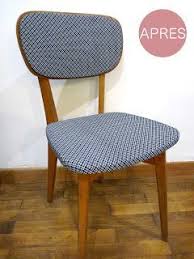 Pour ce type de customisation, réservée aux initiées, il faut faire attention à bien tendre le tissu au départ afin que l'assise ne devienne pas mal au. Rue Rivoirette Diy Refection Des Chaises De Papy Dossier De Chaise Chaise Deco Chaise