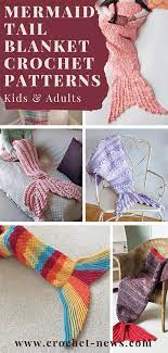 The pattern is superbly easy and fun to tackle. 21 Crochet Mermaid Tail Blanket Patterns Kids Adults Crochet News