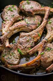 Garlic And Herb Crusted Lamb Chops Recipe Natashaskitchen Com Lamb Chop Recipes Coctails Recipes Chops Recipe