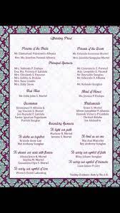 Sample Entourage Page Wedding Invitation Layout Wedding Invitation List Wedding Invitation Samples