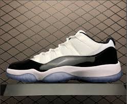 Black And White 11s 528895 153 Air Jordan 11 Retro Low Concord White Black Mens Basketball Shoes Air Jordans White Basketball Shoes Jordan Basketball Shoes