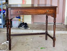 writing desk makeover with mms milk