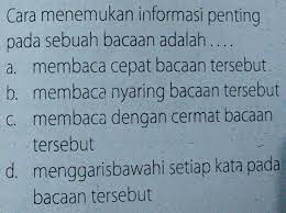 We did not find results for: Cara Menemukan Informasi Penting Pada Sebuah Bacaan Adalah Brainly Co Id