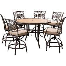 Furniture home baby in stores all delivery options same day delivery include out of stock accent tables bar height table sets bar height tables bistro dining sets bistro tables. Stone Bar Height Patio Dining Sets Patio Dining Furniture The Home Depot