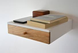 Whether they sleep on a bunk bed or single level bed, this is an ideal bedside table to have their juice box, snack, tissues, book, or alarm clock within hands reach without having to get out of bed. see allitem description. 10 Easy Pieces Wall Mounted Bedside Shelves With Drawers Remodelista