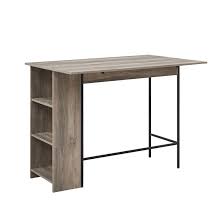 Gate legged dining tables have been around for a long time now, and they still provide a good answer for small homes that lack an area in which to set up a long table permanently. Foundry Select Ukee Counter Height Drop Leaf Dining Table Reviews Wayfair Ca