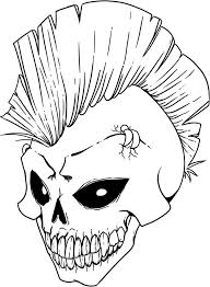 Print out these free printable halloween coloring pages online to make an excellent holiday craft for your kids. Free Printable Skull Coloring Pages For Kids Skull Coloring Pages Skulls Drawing Scary Drawings