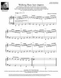How To Play A Simple Left Hand Walking Bass Jazz Improv Free Pdf Handout By Jerald Simon Music Motivation Jazz Piano Jazz Sheet Music Piano Sheet Music Free