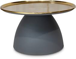 With character and rustic charm, this end table is ideal for old world abodes and modern farmhouses alike. Fleur Ami Panto Side Table 63 35 5 Cm Gold Grey Exclusive Planters Vases Accents