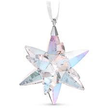 The open, granny stitch pattern lets the tree lights shine through. Swarovski Star Ornament Shimmer Medium 5545450 9009655454504 61 80