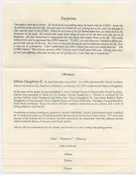 Funeral Program for Morris Daugherty, II, September 21, 1998]