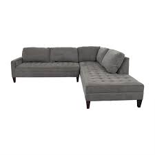 Step into our world of inspiration, get lost in the details and turn your home into a work of art. 65 Off Z Gallerie Z Gallerie Vapor Grey Tufted L Shaped Sectional Sofas