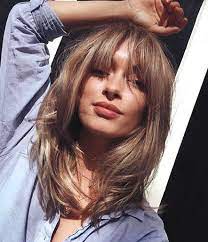 Long bob with curtain bangs. Pin On Best Curtain
