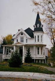 Above is a spectacular red brick tudor style house with turret on a lush property. The Craftsman Blog Victorian Homes Victorian Style Homes Historic Homes