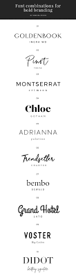 Font Combinations For Bold Branding Sonrisastudio Com Graphic Design Fonts Font Combinations Typography Logo