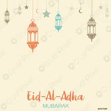 Aufgrund des islamischen mondkalenders kann das opferfest zu jeder jahreszeit stattfinden, es verschiebt sich im. Islamisches Opferfest Eid Al Adha Mubarak Grusskarte Vektor Hintergrund Stock Vektorgrafi Crushpixel