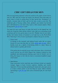 A great idea of ??what to give the internet to a friend by mail. Ppt Chic Gift Ideas For Men Powerpoint Presentation Free Download Id 7691017