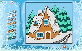 Download this adorable dog printable to delight your child. Christmas House Coloring Page Printables Apps For Kids