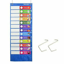 Youngever Classroom Pocket Chart 13 1 Pocket Daily Schedule