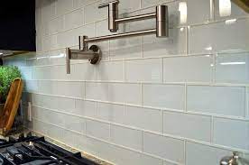 Variation in tile batch tono may occur. Kitchen Studio Of Naples Inc Glass Backsplash Kitchen Glass Subway Tile Backsplash White Glass Tile