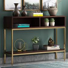 Miadomodo® computer home office corner desk with retractable keyboard shelf (walnut). Console Table Buy Wooden Console Tables Online In India Upto 55 Off Woodenstreet