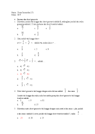 Bsa krimin soal n pembahasan soal matematika semester 2 klas x tahun 2011 gx. Doc Matematika Wajib Soal Uts Semester 1 Kelas Xi Kurikulum 2013 Docx Fenia Samantha Academia Edu