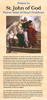 Catholicism For Everyone John Of God Patron Saint Of Heart Problems