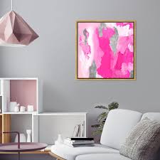 Check spelling or type a new query. Oliver Gal Pink Silver Sky Abstract Wall Art Framed Canvas Print Paint Pink Gray Overstock 32480854