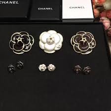 Chanel Camellia Flower Brooch Earrings Chanel Camellia Flower Chanel Flower Chanel Camellia