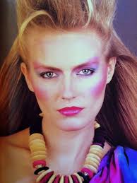 Super Tight Hairsprayed Sides 1980s Makeup And Hair 80s Hair 1980s Hair