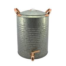 Joqixon rustic metal vase vintage milk can flower vase galvanized jug primitive flower vase country rustic pitcher vase farmhouse decor 4.5 out of 5 stars 75 $23.99 $ 23. Corrugated Metal Drink Dispenser 3 Gallon Destination Events