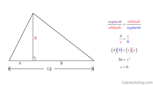 Similar Right Triangles Fully Explained W 9 Examples