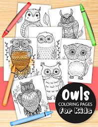 Have fun discovering pictures to print and drawings to color. Free Owl Coloring Pages Mom Wife Busy Life