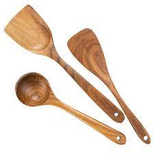 Here we've gathered a whole slew of picks for prep work (utensils, gadgets, bakeware, food storage.the list goes on). Wooden Cooking Utensils Wooden Spoons For Cooking Wooden Spoons For Nonstick Cookware Organic Teak Wood Kitchen Utensil With Spatula Buy Online At Best Price In Uae Amazon Ae