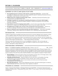 contract work resume sample templates