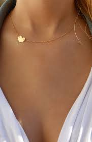 Small Sideways Gold Or Silver Heart Necklace In 14k Gold Fill Or Silver Filled Model Is Wea Small Heart Necklace Sideways Heart Necklace Silver Heart Necklace
